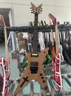 China Custom Flamed Maple Top Washburn Dean Dimebag Darrell Electric Guitar Rosewood Fingerboard Irregular Shape Body Guitar supplier