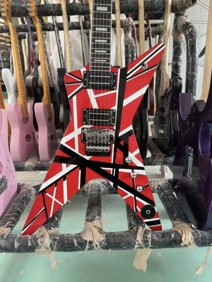 China Custom Special Body Washburn Dimebag Darrell Red Black Stripes Electric Guitar High-end Electric Guitar supplier