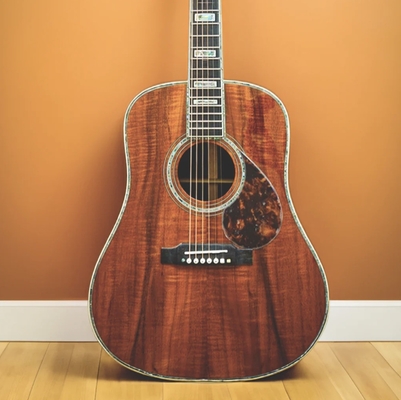 Custom Grand fully solid cocobolo wood little flower dreadnought guitar 41 inches AAA solid koa wood top, supplier