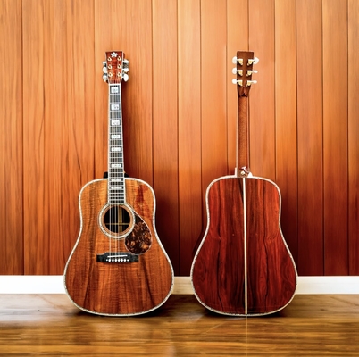 Custom Grand fully solid cocobolo wood little flower dreadnought guitar 41 inches AAA solid koa wood top, supplier