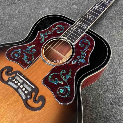 Custom GB style SJ200 Cocobolo Double Pickguard Acoustic Guitar supplier