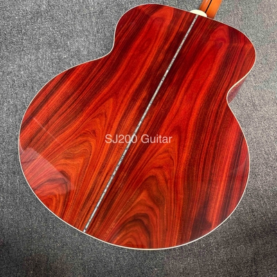 Custom GB style SJ200 Cocobolo Double Pickguard Acoustic Guitar supplier