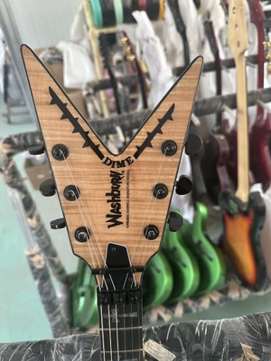 Custom Flamed Maple Top Washburn Dean Dimebag Darrell Electric Guitar Rosewood Fingerboard Irregular Shape Body Guitar supplier