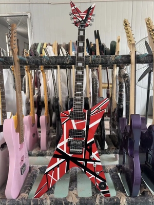 Custom Special Body Washburn Dimebag Darrell Red Black Stripes Electric Guitar High-end Electric Guitar supplier