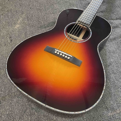 Custom Solid East Indian Rosewood Back Side OO Parlor Acoustic Guitar in Sunburst Color supplier