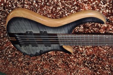 Mayones custom bass guitar 6 string electric bass guitar Neck through body Alder with flamed maple Active pickups supplier