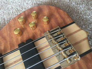 Custom bass guitar Ken smith bass 5 string Neck through body Golden hardwares Wilkson bridges original Dot inlay and act supplier