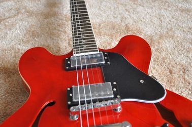 Factory supply Red G es335 electric jazz guitar semi-hollow arched top ES 335 jazz guitar supplier