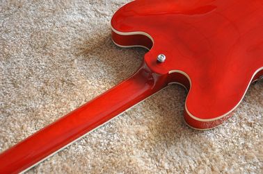 Factory supply Red G es335 electric jazz guitar semi-hollow arched top ES 335 jazz guitar supplier