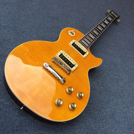 High quality Slash Signature lp guitar,tiger flame maple LP electric guitar,Solid mahogany LP slash guitaar supplier