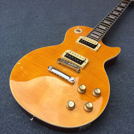 High quality Slash Signature lp guitar,tiger flame maple LP electric guitar,Solid mahogany LP slash guitaar supplier