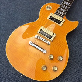 High quality Slash Signature lp guitar,tiger flame maple LP electric guitar,Solid mahogany LP slash guitaar supplier