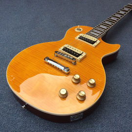 High quality Slash Signature lp guitar,tiger flame maple LP electric guitar,Solid mahogany LP slash guitaar supplier