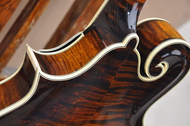 Handmade custom advanced 8 strings QT-F5 mandolin electric guitar with ebony fretboard supplier