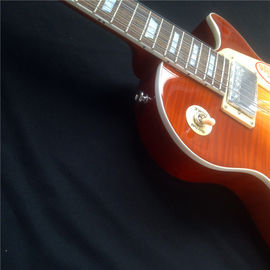 Standard LP electric guitar with gold hardware and flower inlay supplier