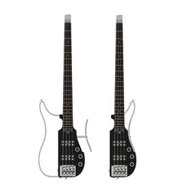 Custom New high-quality Unique Design Patented 4 String Bass Unique Design Patented Headless Travel Electric Guitar supplier