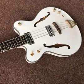 New style,China Custom Jazz white F hollow body electric guitar,Rosewood fingerboard,vibrato system supplier