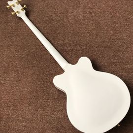 New style,China Custom Jazz white F hollow body electric guitar,Rosewood fingerboard,vibrato system supplier