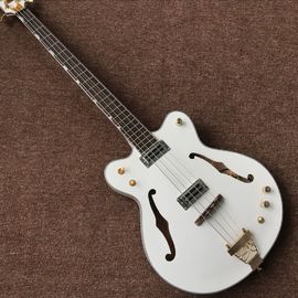 New style,China Custom Jazz white F hollow body electric guitar,Rosewood fingerboard,vibrato system supplier