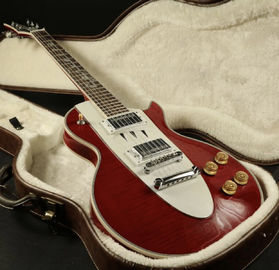 LP Corvette Electric guitar Figured Maple Top Veneer Grover Tuner More Color Can Choose supplier