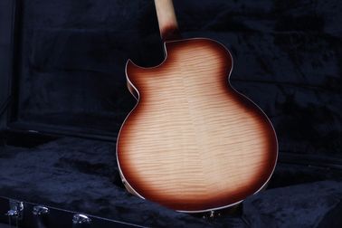 Top Quality Stock Full Hollow Body 41'' Electric Guitar Small Gold Hardware Black Color supplier